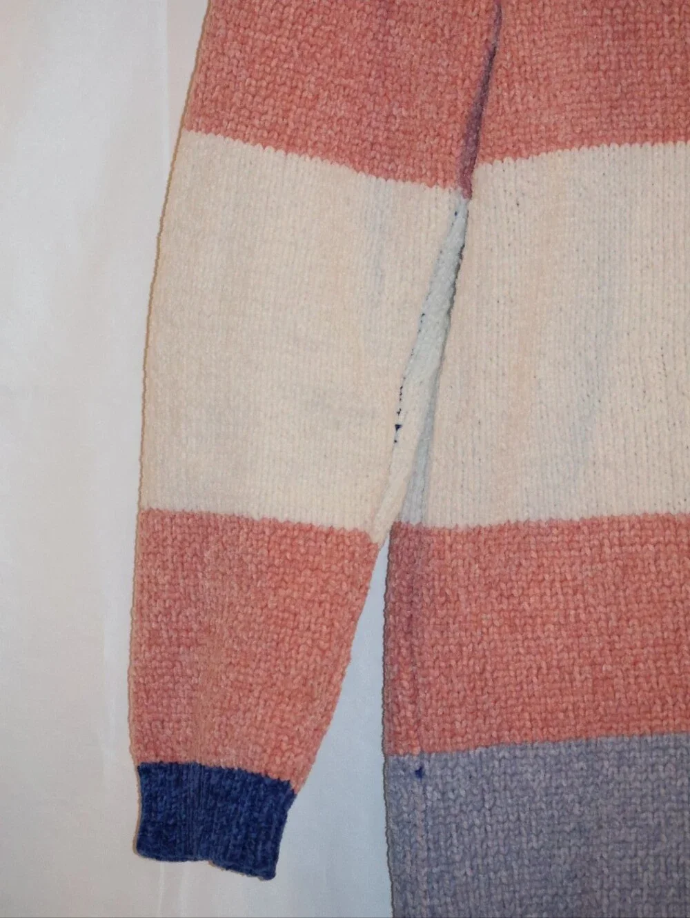 The Mint Open-Front Horizontal Stripe Cardigan Sweater.